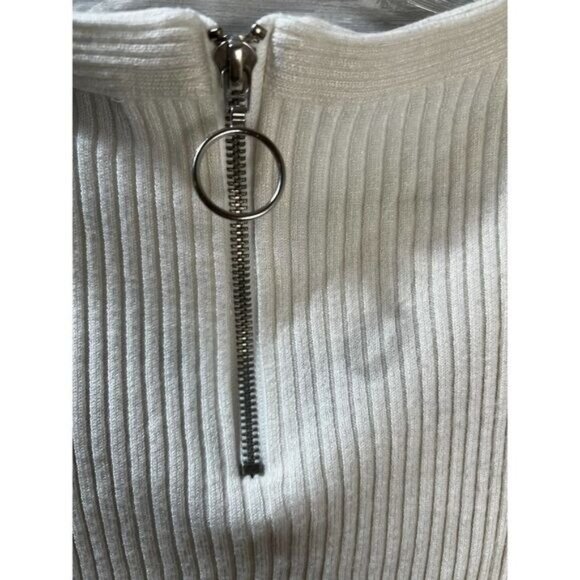 STRIPED Cropped Sweater‎ Retro Style Knit Medium NWOT - Picture 3 of 5